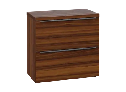 SIN 2 - 82Z kancelářská skříň, 2-zásuvková, 770x800x400, ořech královský